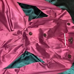 Purple satin jacket